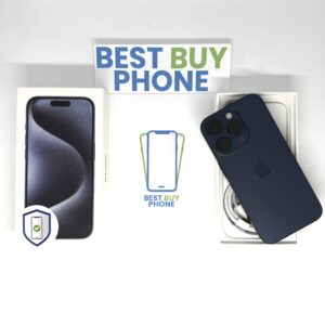 iPhone 15 Pro 128GB blauw /licht gebruikt /91% batt /garantie