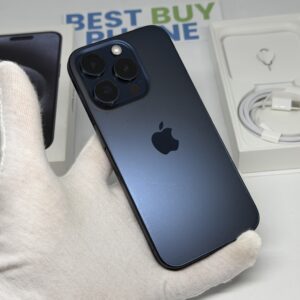 iPhone 15 Pro 128GB blauw /licht gebruikt /91% batt /garantie