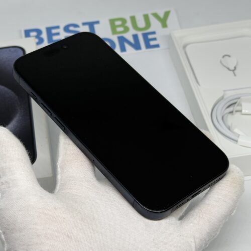 iPhone 15 Pro 128GB blauw /licht gebruikt /91% batt /garantie