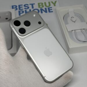 iPhone 17 Pro 256GB zilver /krasvrij /97% batt /garantie.