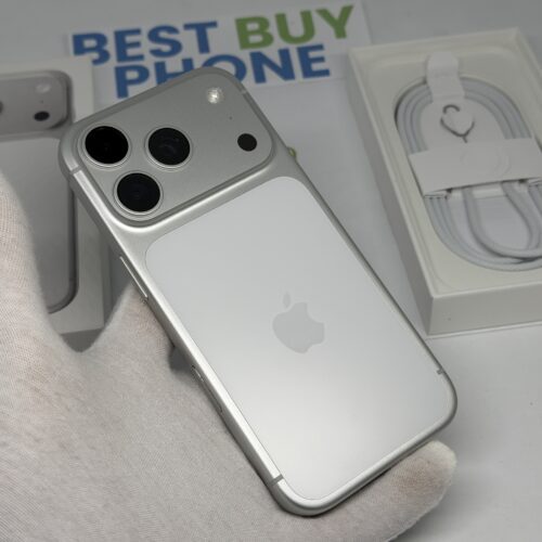 iPhone 17 Pro 256GB zilver /krasvrij /97% batt /garantie.
