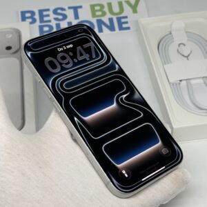 iPhone 17 Pro 256GB zilver /krasvrij /97% batt /garantie.