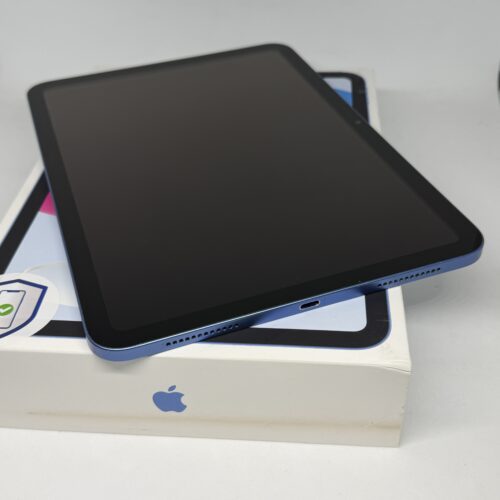 iPad 10e 64GB blauw /krasvrij /92% batt /garanti