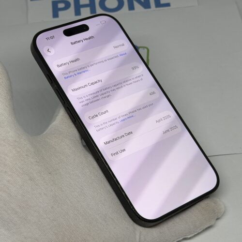 iPhone 16 Pro 256GB zwart /krasvrij scherm /93% batt /garantie