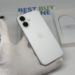 iPhone 16 128GB wit /krasvrij /91% batt /garantie