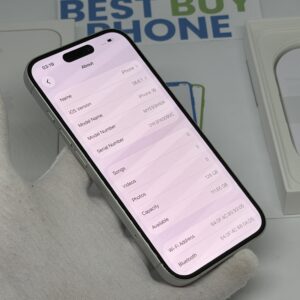 iPhone 16 128GB wit /krasvrij /91% batt /garantie