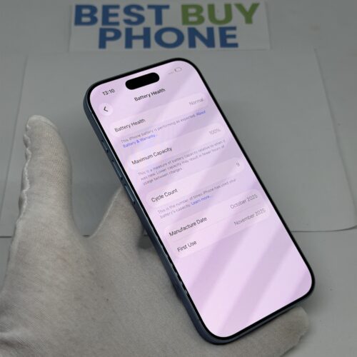 iPhone 17 256GB blauw /krasvrij /100% batt /garantie