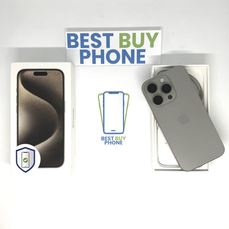 iPhone 15 Pro 128GB grijs /krasvrij /88% batt /garantie