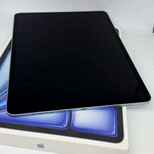 iPad Air 7e 13 inch M3 128GB blauw /krasvrij /100% batt /garantie