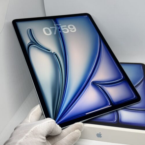 iPad Air 7e 13 inch M3 128GB blauw /krasvrij /100% batt /garantie