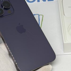iPhone 14 Pro 256GB paars /krasvrij scherm /100% batt /garantie