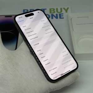 iPhone 14 Pro 256GB paars /krasvrij scherm /100% batt /garantie