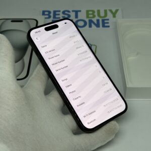 iPhone 15 128GB zwart /krasvrij /92% batt /garantie