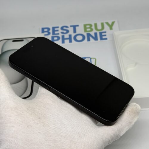 iPhone 15 128GB zwart /krasvrij /92% batt /garantie