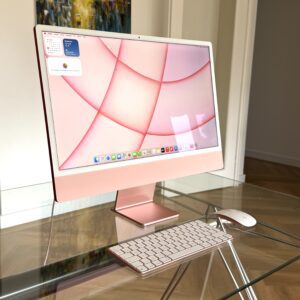Apple iMac 2021 M1 rood/roze /Touch ID /8-core /garantie