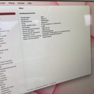 Apple iMac 2021 M1 rood/roze /Touch ID /8-core /garantie