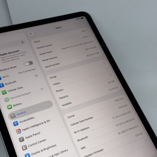 iPad Pro 11 inch M2 5G 128GB grijs /ongebruikt + 12 maanden garantie