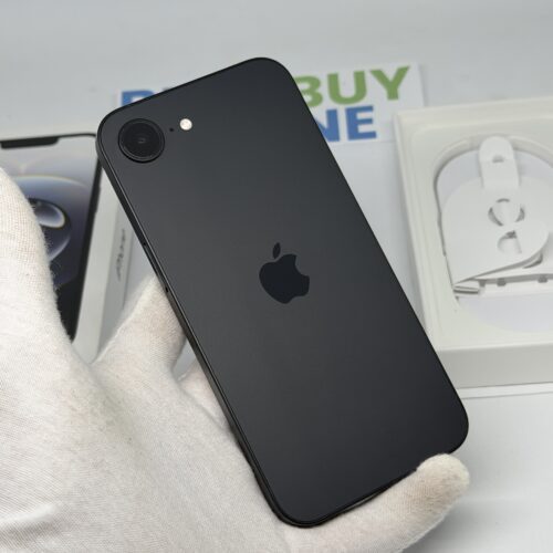 iPhone 16E 256GB zwart /krasvrij glas /99% batt /garantie