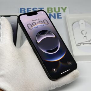 iPhone 16E 256GB zwart /krasvrij glas /99% batt /garantie