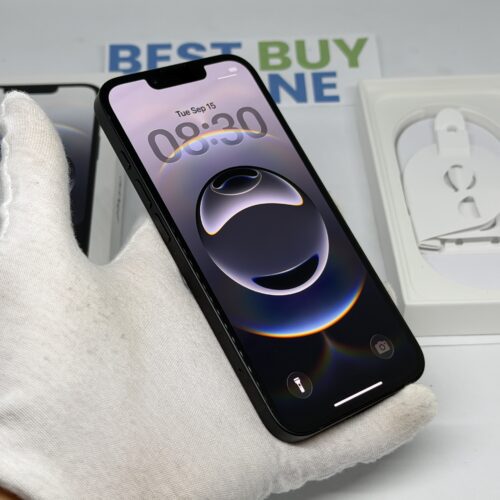 iPhone 16E 256GB zwart /krasvrij glas /99% batt /garantie