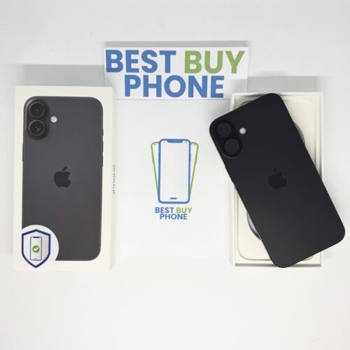 iPhone 16 plus 128GB zwart /krasvrij glas /94% batt /garantie