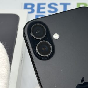 iPhone 16 plus 128GB zwart /krasvrij glas /94% batt /garantie