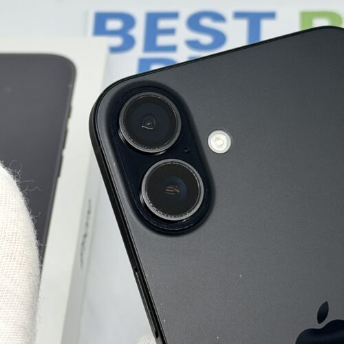 iPhone 16 plus 128GB zwart /krasvrij glas /94% batt /garantie