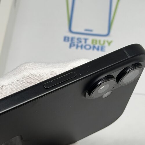 iPhone 16 plus 128GB zwart /krasvrij glas /94% batt /garantie