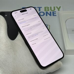 iPhone 16 plus 128GB zwart /krasvrij glas /94% batt /garantie