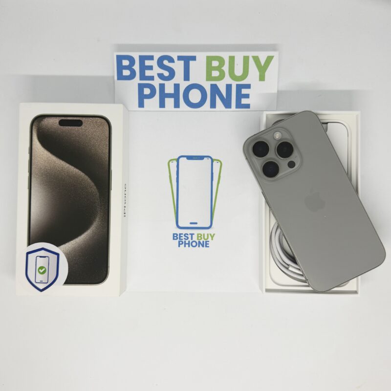 iPhone 15 Pro 128GB grijs /zeer net /90% batt /garantie