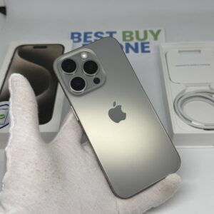 iPhone 15 Pro 128GB grijs /zeer net /90% batt /garantie