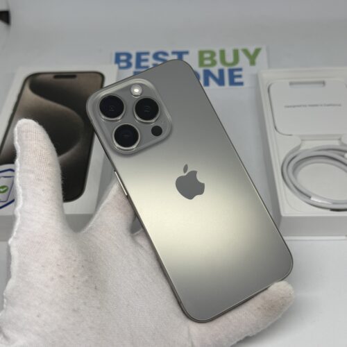iPhone 15 Pro 128GB grijs /zeer net /90% batt /garantie