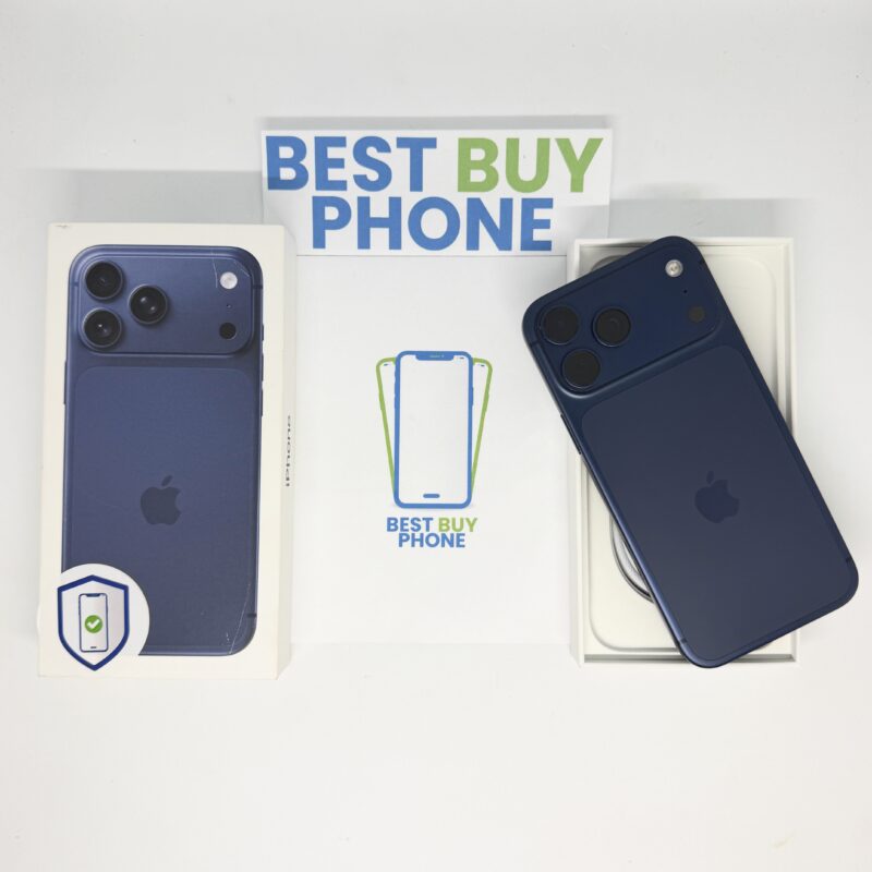 iPhone 17 Pro Max 256GB blauw /krasvrij /100% batt /garantie