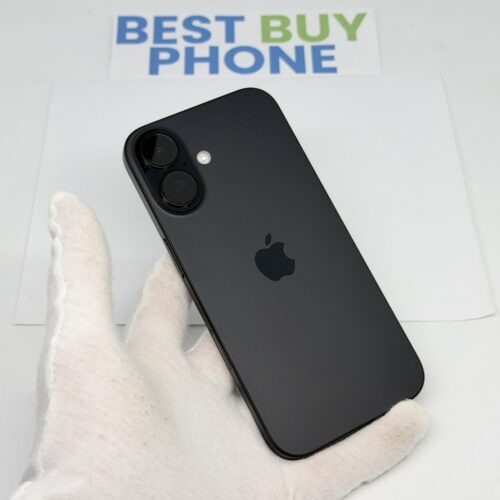 iPhone 16 128GB zwart /krasvrij scherm /97% batt /garantie