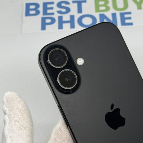 iPhone 16 128GB zwart /krasvrij scherm /97% batt /garantie