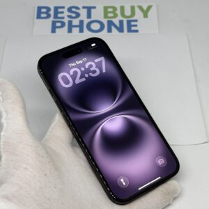 iPhone 16 128GB zwart /krasvrij scherm /97% batt /garantie