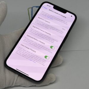 iPhone 13 128GB zwart /krasvrij /98% batt /garantie