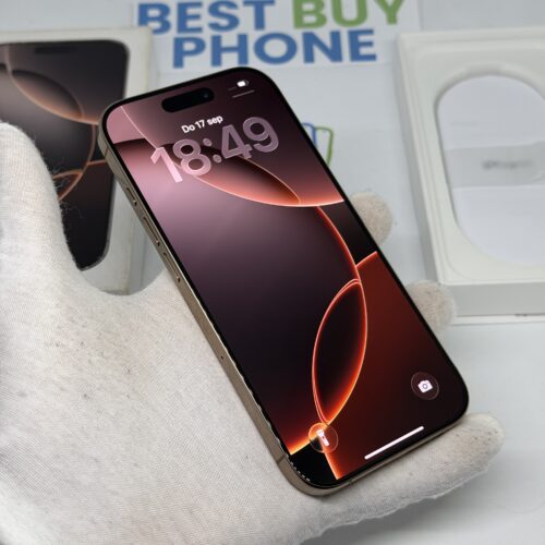 iPhone 16 Pro 512GB goud /krasvrij /100% batt /garantie