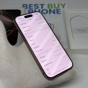 iPhone 16 Pro 512GB goud /krasvrij /100% batt /garantie