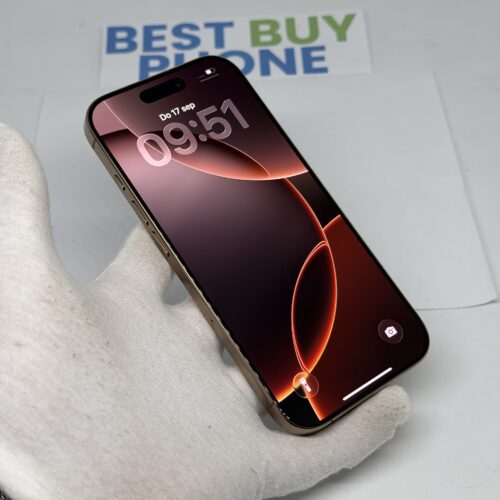 iPhone 16 Pro 512GB goud /krasvrij /99% batt /garantie