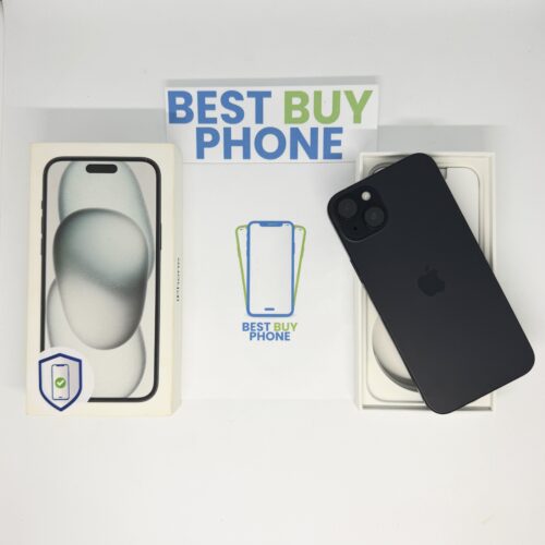 iPhone 15 plus 256GB zwart /krasvrij glas /91% batt /garantie.