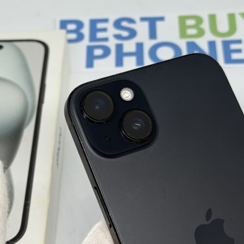 iPhone 15 plus 256GB zwart /krasvrij glas /91% batt /garantie.