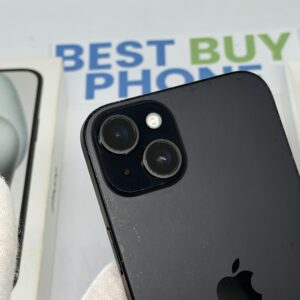 iPhone 15 plus 256GB zwart /krasvrij glas /91% batt /garantie.