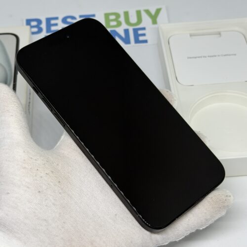 iPhone 15 plus 256GB zwart /krasvrij glas /91% batt /garantie.