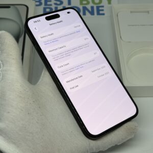 iPhone 15 plus 256GB zwart /krasvrij glas /91% batt /garantie.