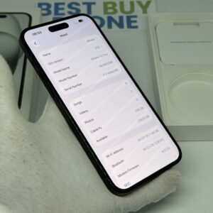 iPhone 15 plus 256GB zwart /krasvrij glas /91% batt /garantie.
