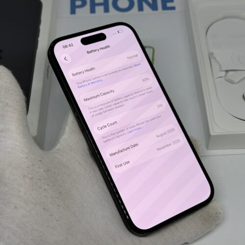 IMG_9859 iPhone 16 128GB zwart /zeer net /93% batt /garantie