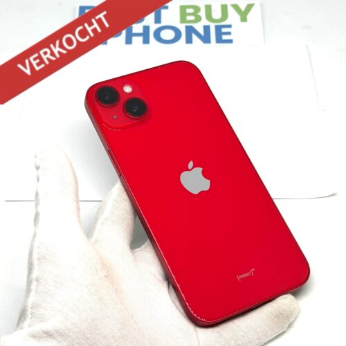 iPhone 14 plus 128GB rood /krasvrij glas /85% batt /garantie