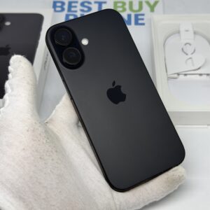 IMG_0095 3 iPhone 16 128GB zwart /krasvrij scherm /100% batt /garantie