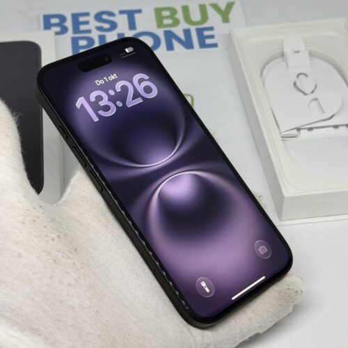 IMG_0099 2 iPhone 16 128GB zwart /krasvrij scherm /100% batt /garantie